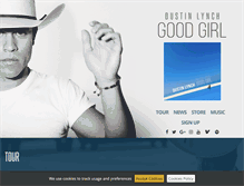 Tablet Screenshot of dustinlynchmusic.com